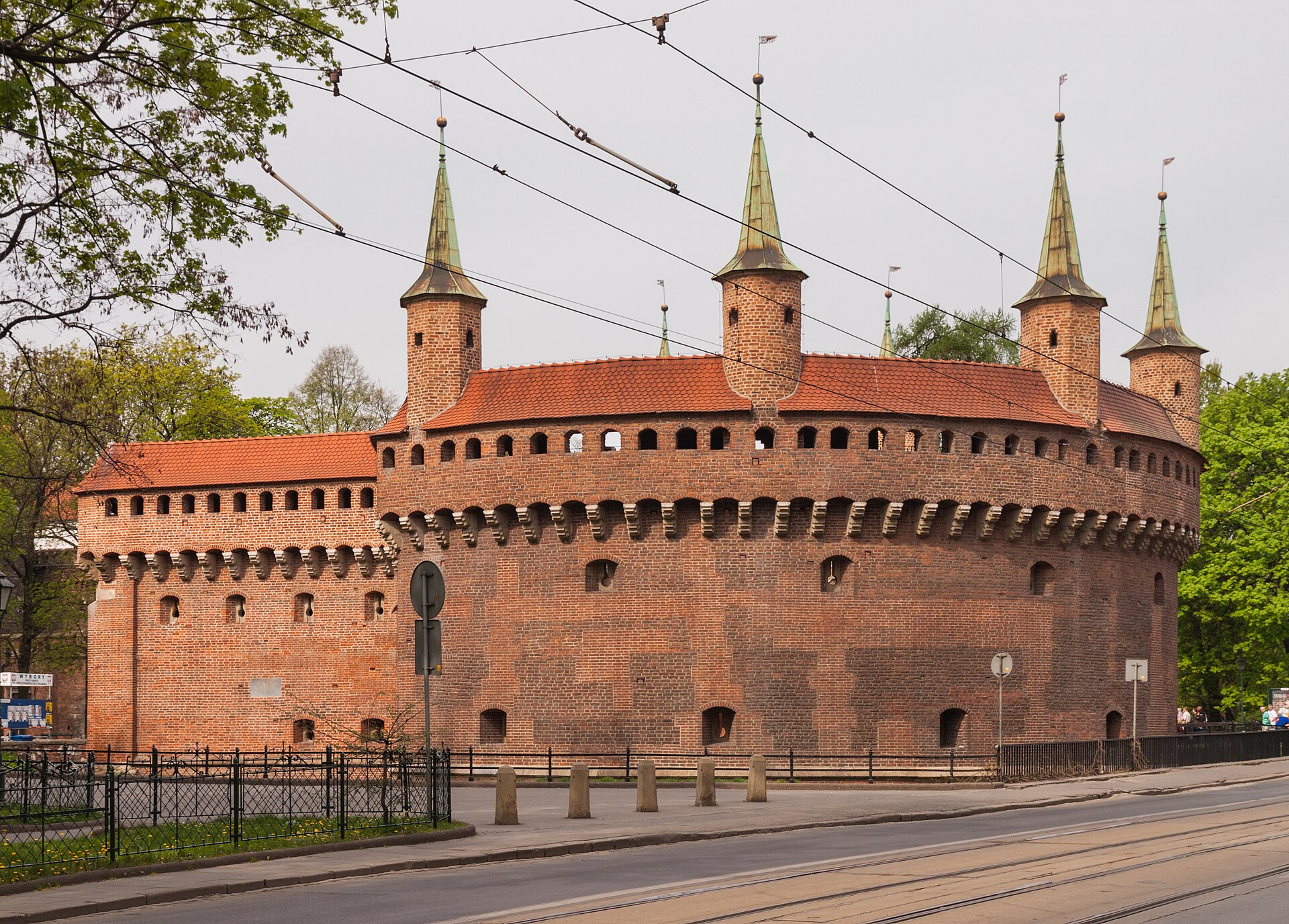 The Barbican, Kraków — circular brick bastion